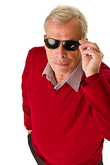 Image showing Senior with shades