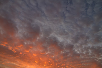 Image showing  clouds at sunset