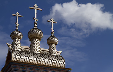 Image showing wooden russian church