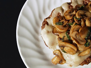 Image showing mushroom chopped steak