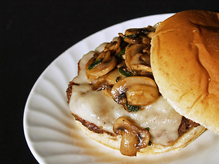 Image showing mushroom burger