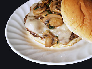 Image showing mushroom burger