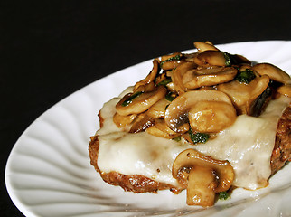 Image showing mushroom chopped steak