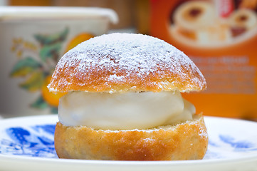 Image showing Shrovetide bun