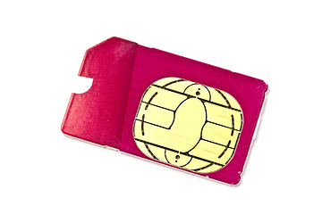 Image showing Sim card for mobile phone 