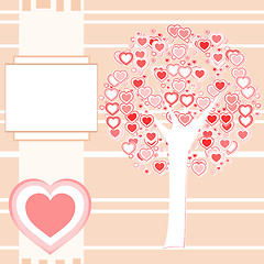 Image showing Wedding or Valentine background card vector