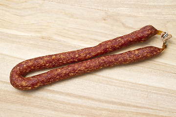 Image showing Italian salami sausgage
