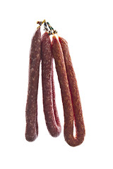 Image showing Italian salami sausages