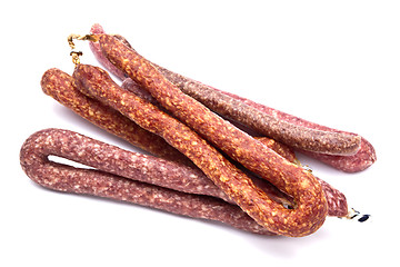 Image showing  Italian salami sausage 