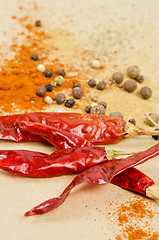 Image showing peppers spices