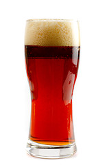 Image showing Glass of dark beer