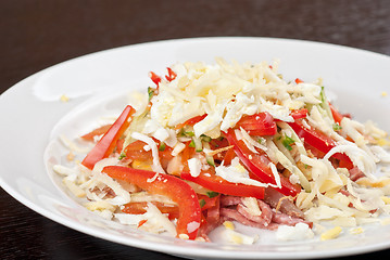 Image showing Meat tasty salad