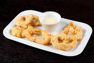 Image showing Deep-fried squid