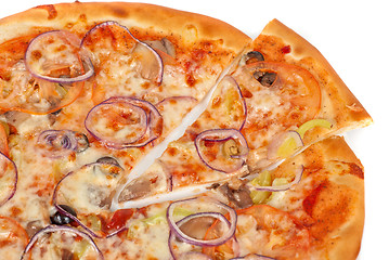 Image showing vegetable pizza