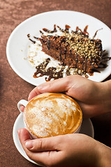 Image showing latte coffe