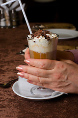 Image showing latte coffe