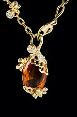 Image showing pendant closeup with big gem