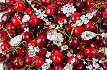 Image showing Jewels at cherries