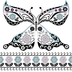 Image showing Vintage butterfly