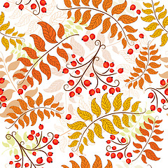 Image showing Autumn seamless pattern