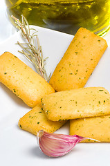 Image showing Garlic crackers