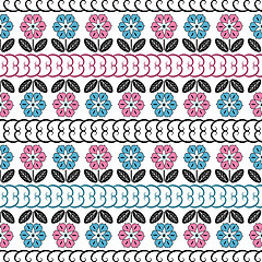 Image showing Seamless floral pattern