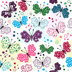 Image showing White seamless pattern