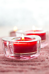 Image showing Valentine candles