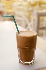 Image showing Frappe on a cafe table