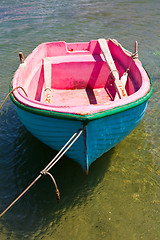 Image showing Rowing boat in Mykonos, Greece