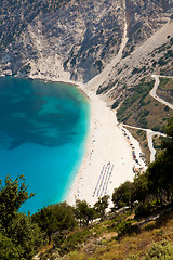 Image showing Myrtos beach, Kefalonia