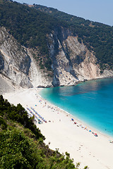 Image showing Myrtos beach, Kefalonia