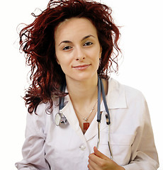 Image showing Doctor with stethoscope 