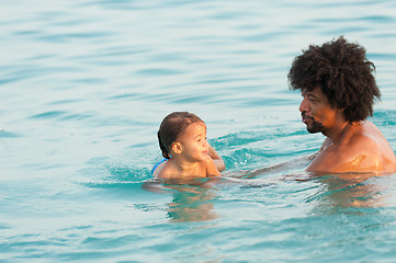 Image showing Swimming lesson