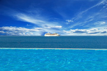 Image showing ship on the horizon