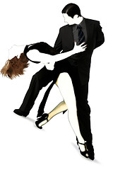 Image showing tango / silhouettes