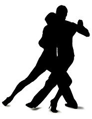 Image showing tango / silhouettes