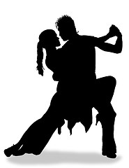 Image showing tango / silhouettes