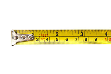 Image showing Tape measure isolated on white background 