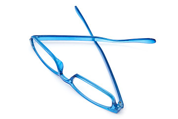 Image showing Beautiful blue glasses 