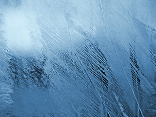 Image showing blue frosty natural pattern