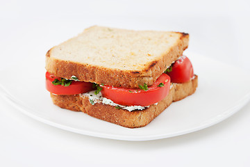 Image showing Vegetarian sandwich