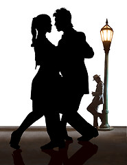 Image showing tango / silhouettes 