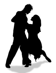 Image showing tango / silhouettes 