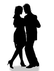 Image showing tango / silhouettes 