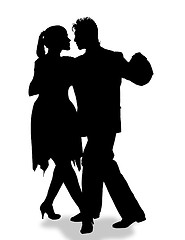 Image showing tango / silhouettes 