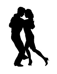 Image showing tango / silhouettes 