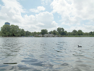 Image showing Serpentine lake, London