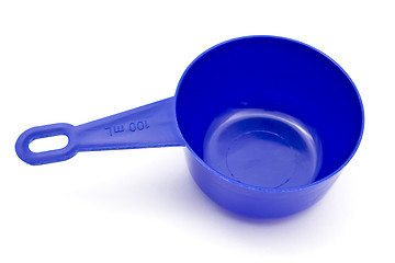 Image showing Blue measuring spoon