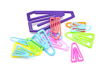 Image showing Colorful paper-clips 